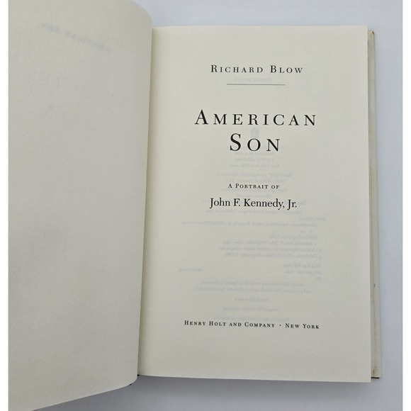 American Son A Portrait of John F Kennedy Jr Hardcover Book Used Biography - Picture 7 of 9